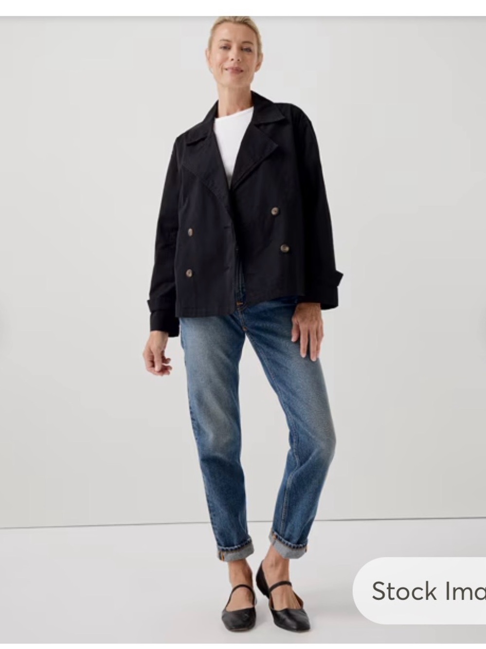 Women's Boulevard Brushed Twill Double Breasted Light Jacket